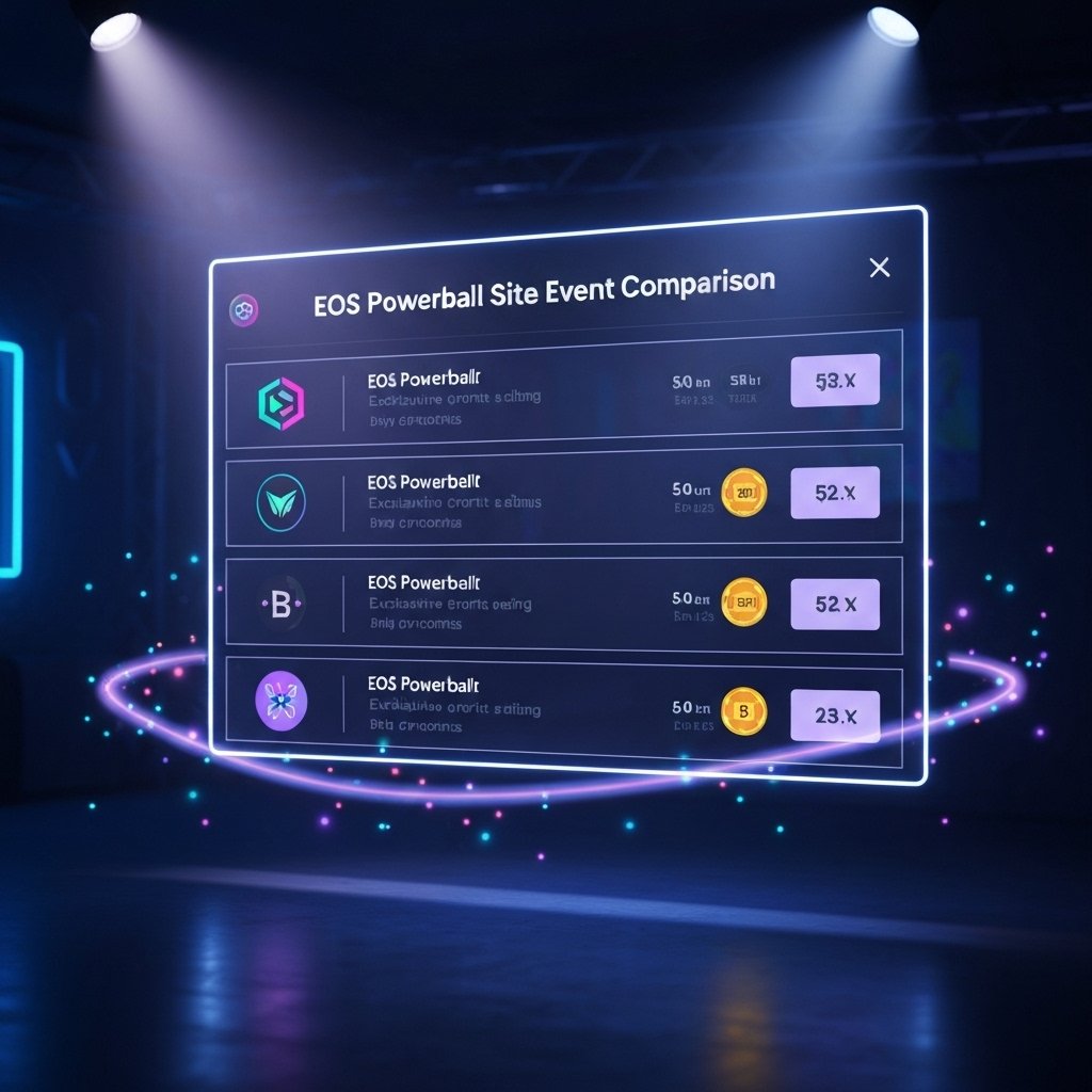 EOS 파워볼 사이트별 이벤트 비교표 관련 이미지